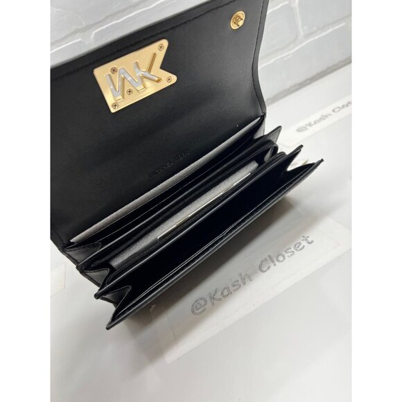 Michael Kors wallet mimi large flap bifold credit card phone wallet Black - Picture 5 of 8